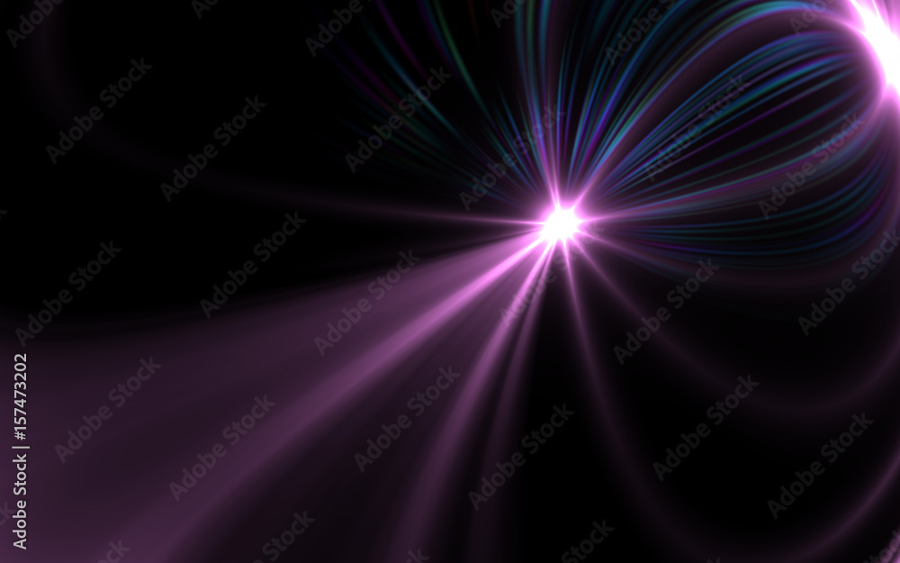 Obraz premium abstract digital lens flare