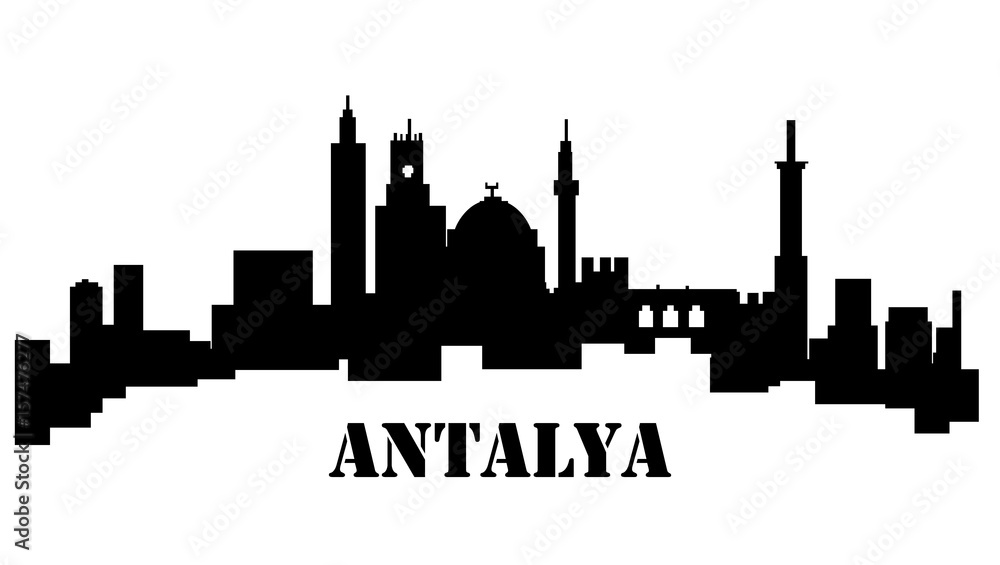 Fototapeta premium Antalya Skyline