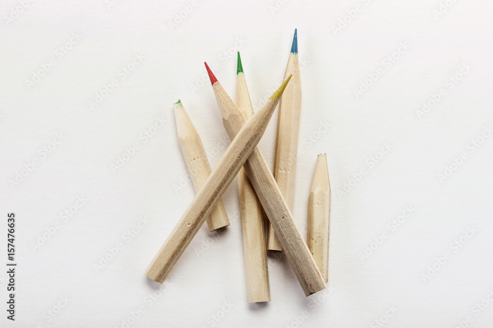 colorful wood pencil isolated white. colorful wood pencil isolated white.