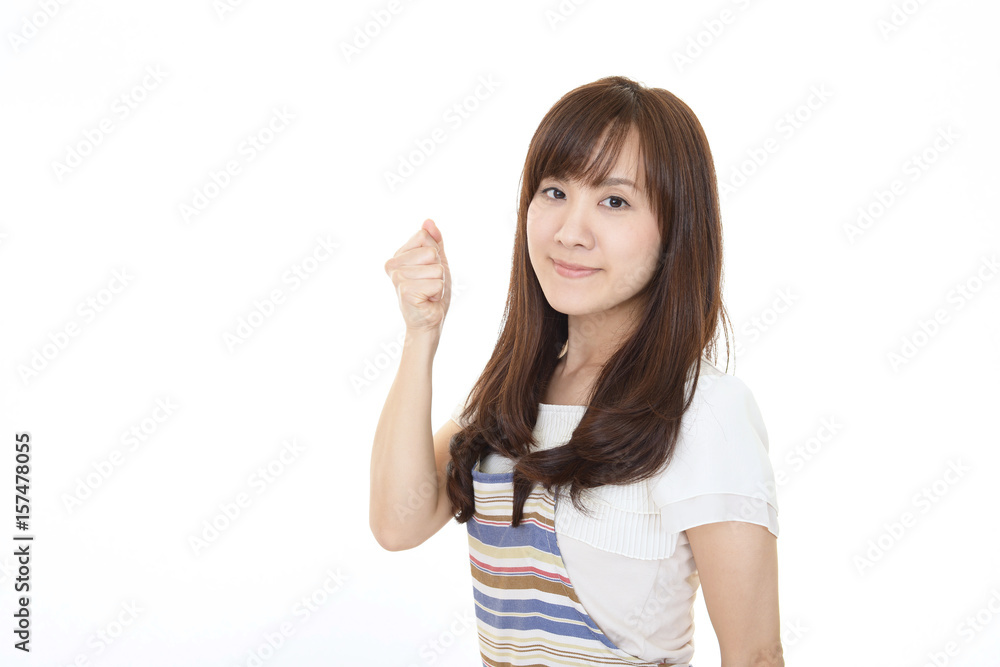 ガッツポーズの主婦 ガッツポーズの主婦