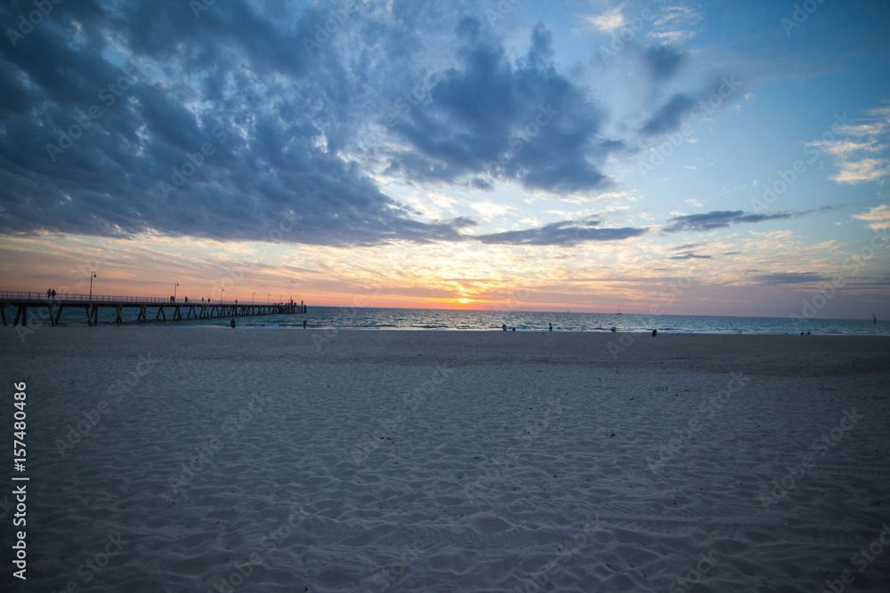 Sunset on beautiful beach Sunset on beautiful beach
