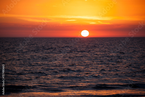 sunset at Glenelg beach Adelaide Australia