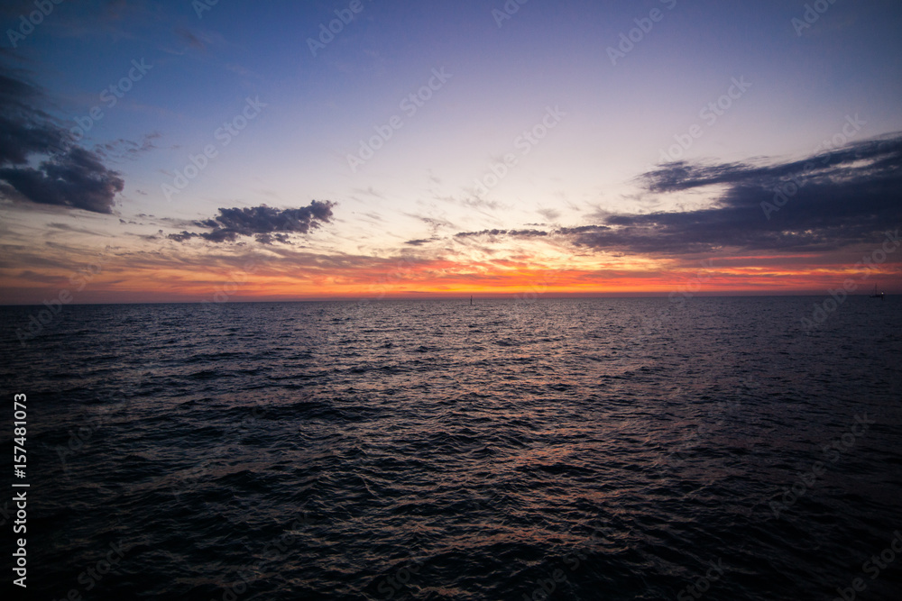 Obraz premium sunset at Glenelg beach Adelaide Australia