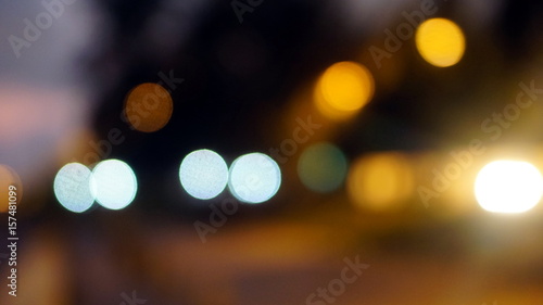 Out of focus lighting, blur and abstract background