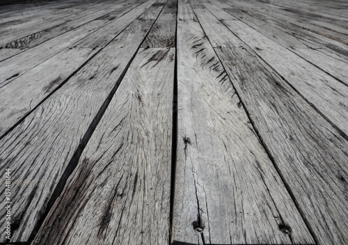 Close up old wooden floor background