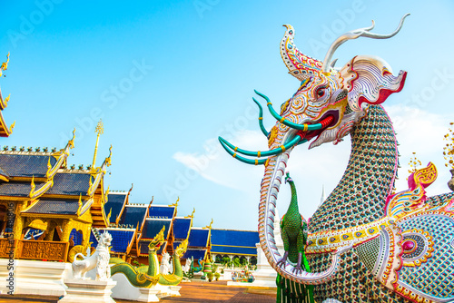 Himmapan creature at Ban Den temple photo