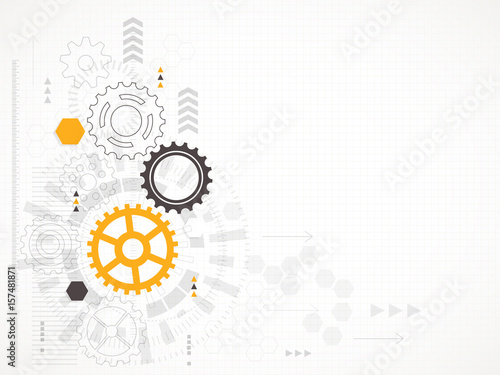 Abstract technological background. Vector illustration.