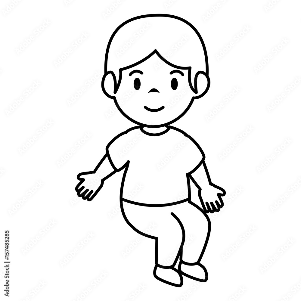 little boy avatar character vector illustration design little boy avatar character vector illustration design