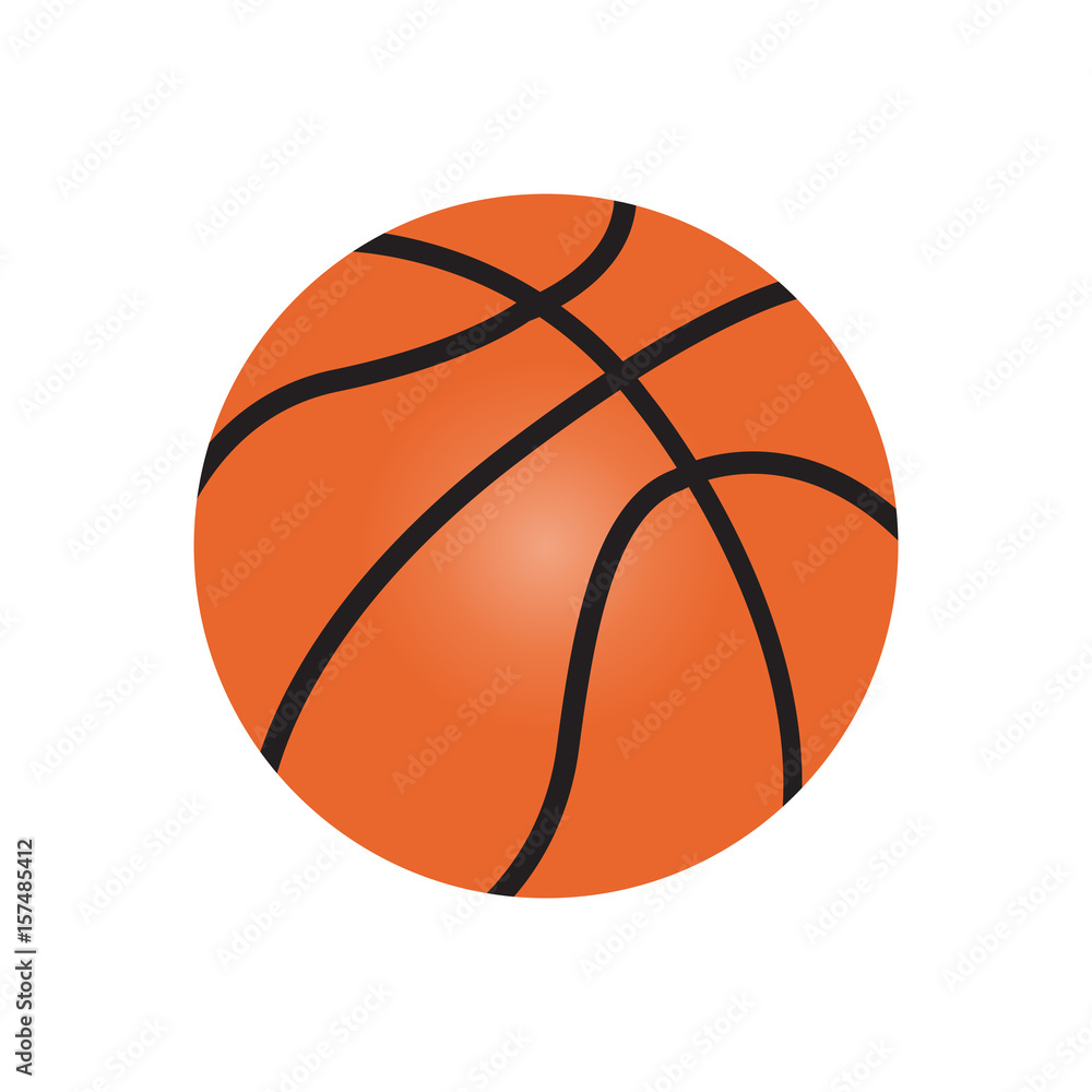 basketball isolated vector