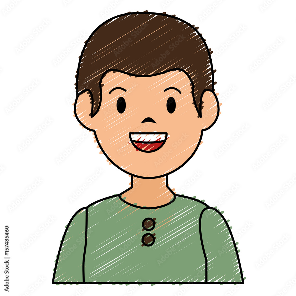 little boy avatar character vector illustration design little boy avatar character vector illustration design