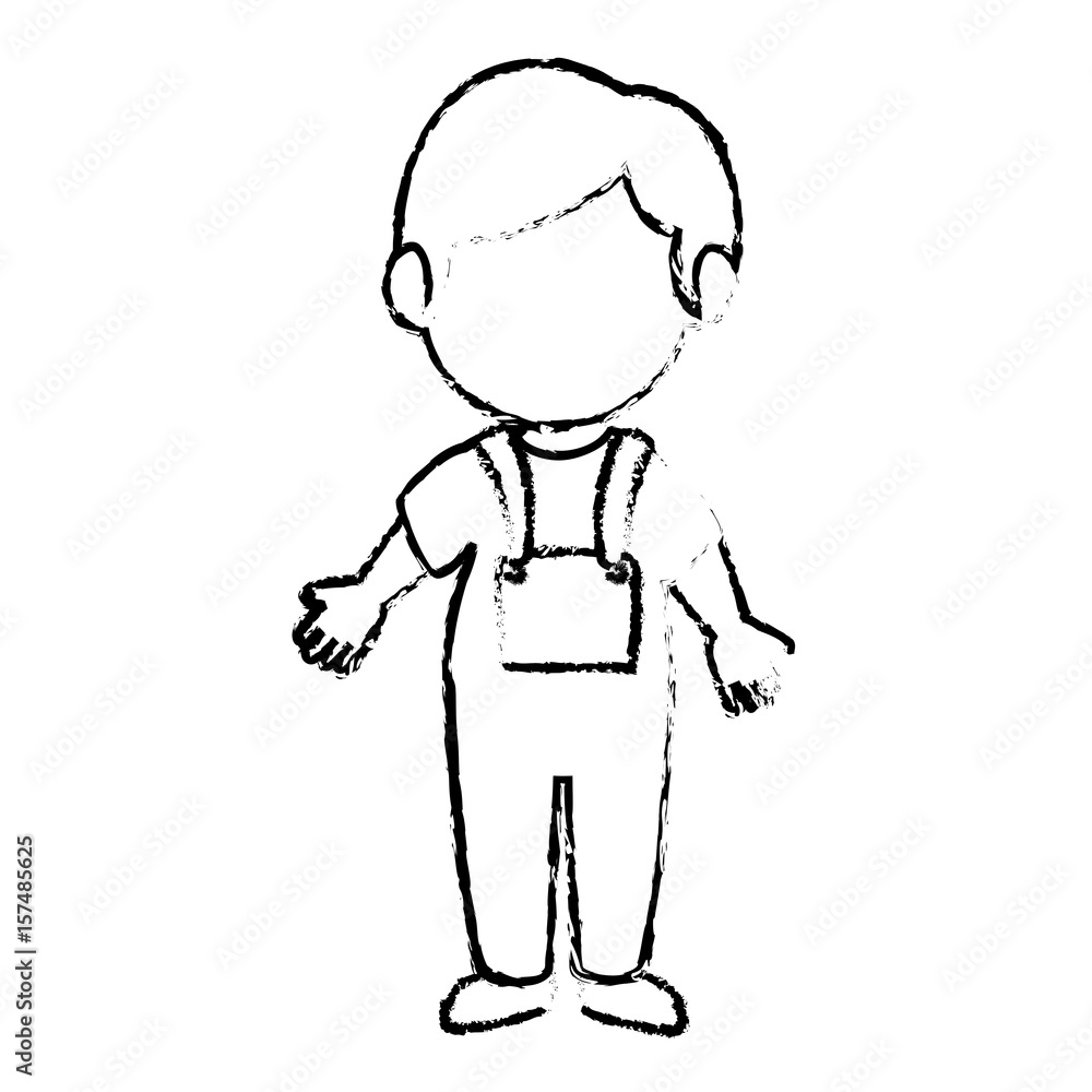 little boy avatar character vector illustration design little boy avatar character vector illustration design