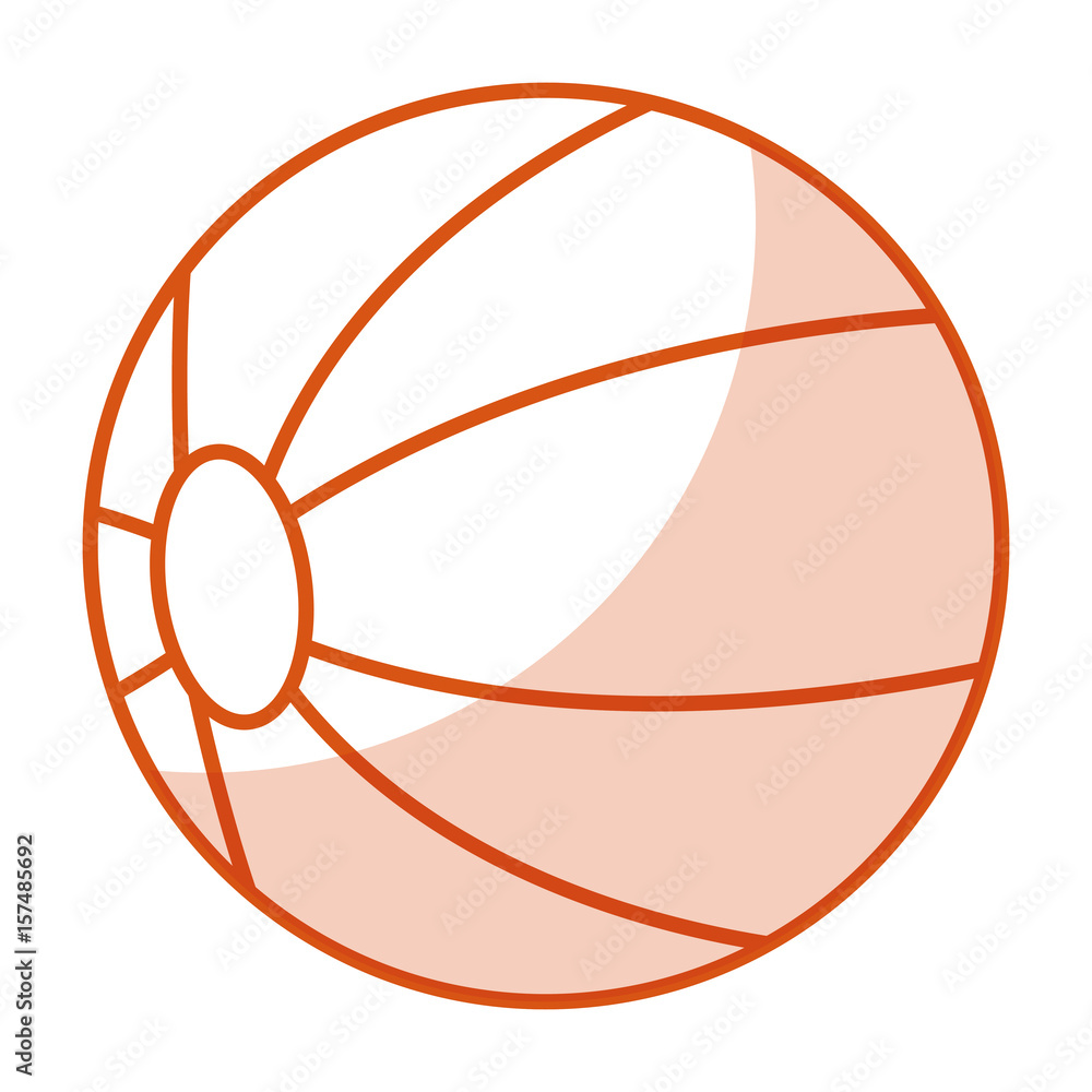 balloon beach isolated icon vector illustration design balloon beach isolated icon vector illustration design