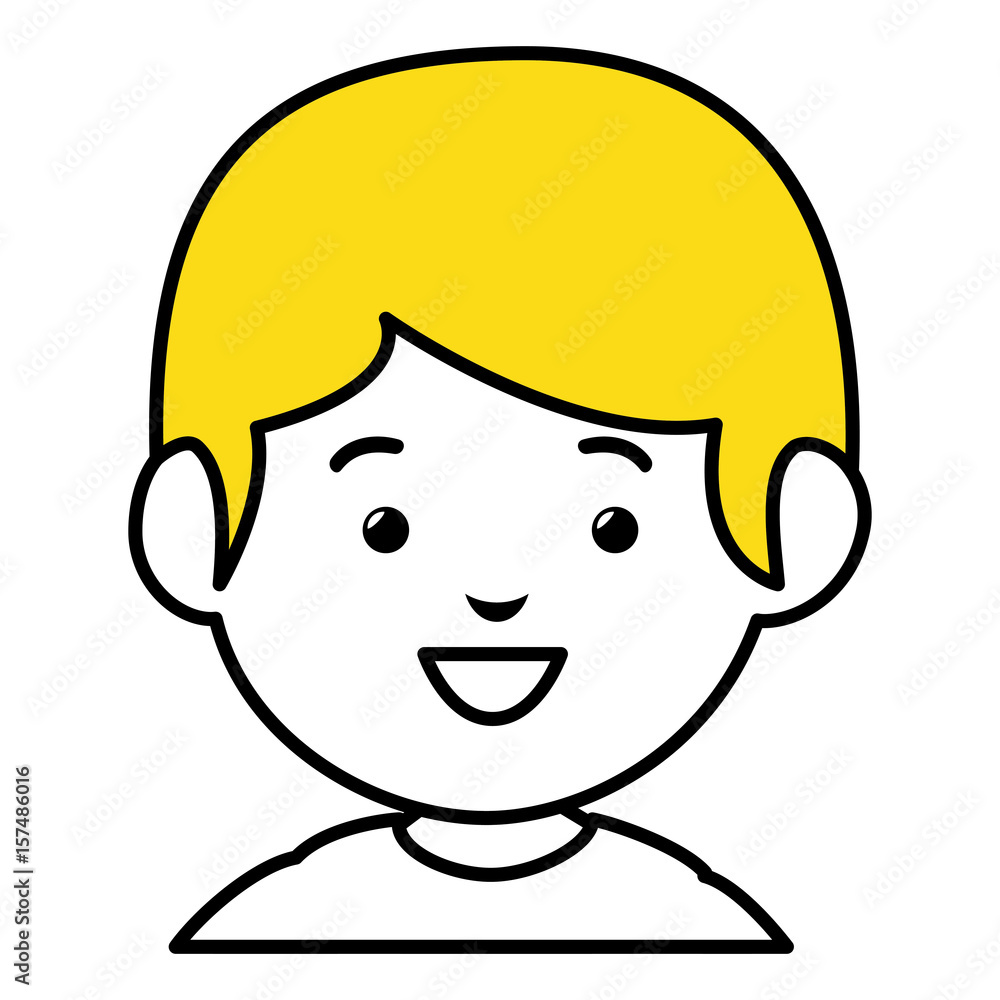 little boy avatar character vector illustration design little boy avatar character vector illustration design