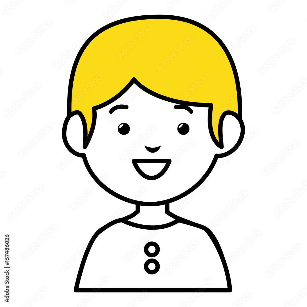 little boy avatar character vector illustration design little boy avatar character vector illustration design