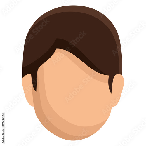 young man avatar character vector illustration design