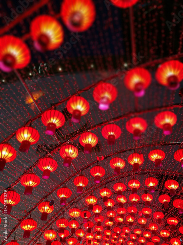 many Lantern on Chinese New Year