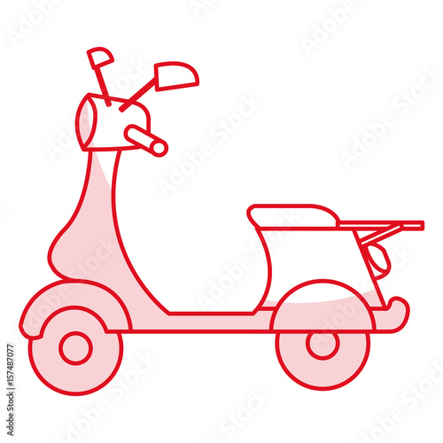 scooter motorcycle isolated icon vector illustration design photo