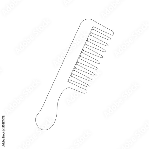 Hairdressing brush accesory icon vector illustration graphic design