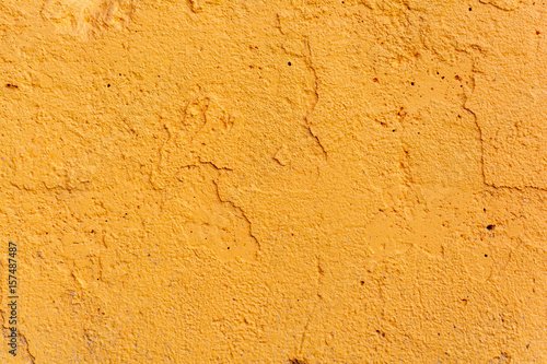 close up orange wall crack