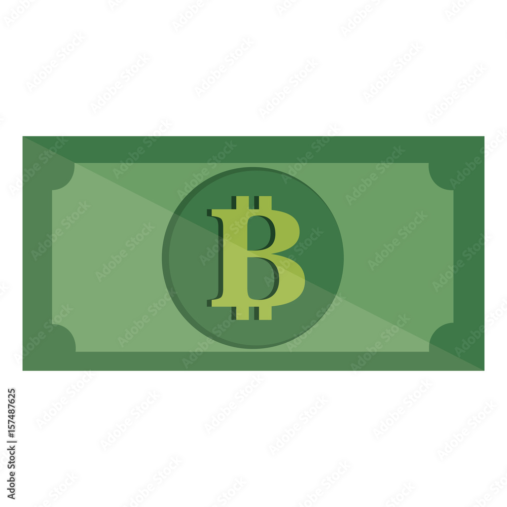 bills with bitcoin symbol vector illustration design bills with bitcoin symbol vector illustration design
