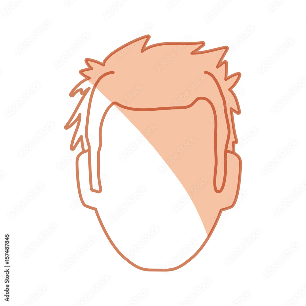 Fototapeta premium Anonymous man faceless icon vector illustration graphic design