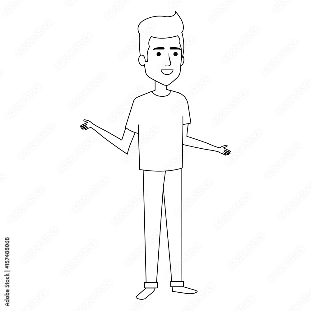 young man avatar character vector illustration design young man avatar character vector illustration design