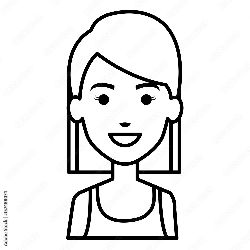 beautiful and young woman character vector illustration design beautiful and young woman character vector illustration design