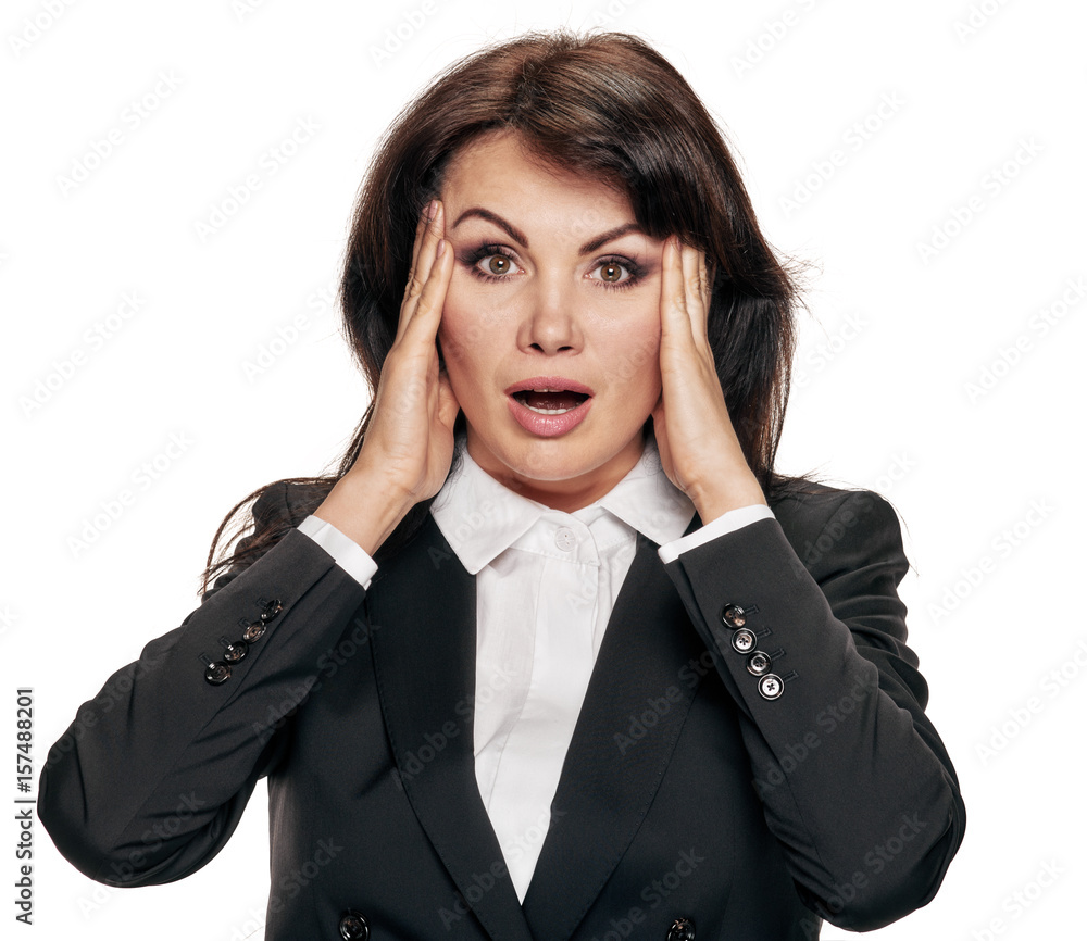 Shocked businesswoman Shocked businesswoman