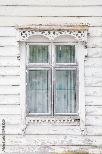 Wooden facade with a window in Norway