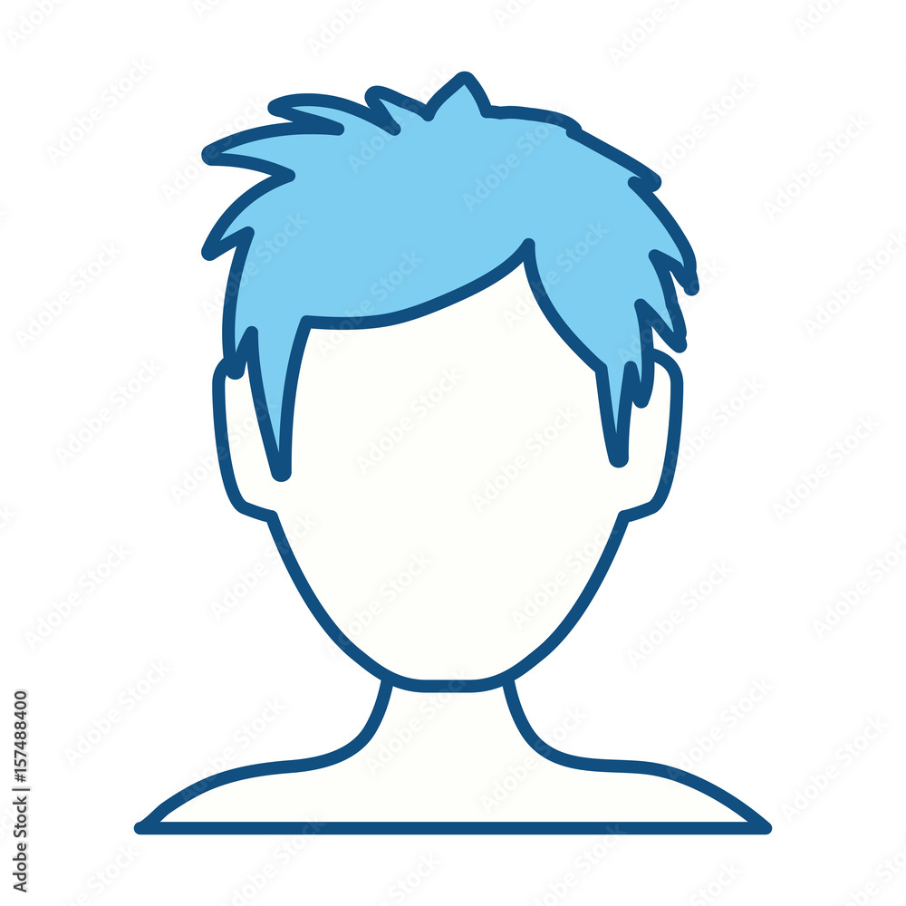 Fototapeta premium Anonymous man faceless icon vector illustration graphic design