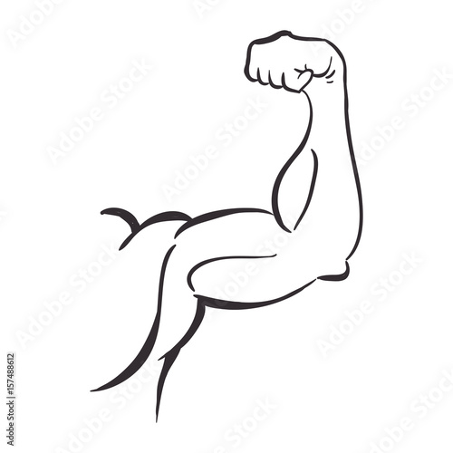 Human male muscles icon vector illustration graphic design