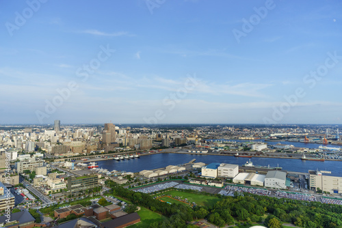 Fototapeta Naklejka Na Ścianę i Meble -  夏の千葉港の風景