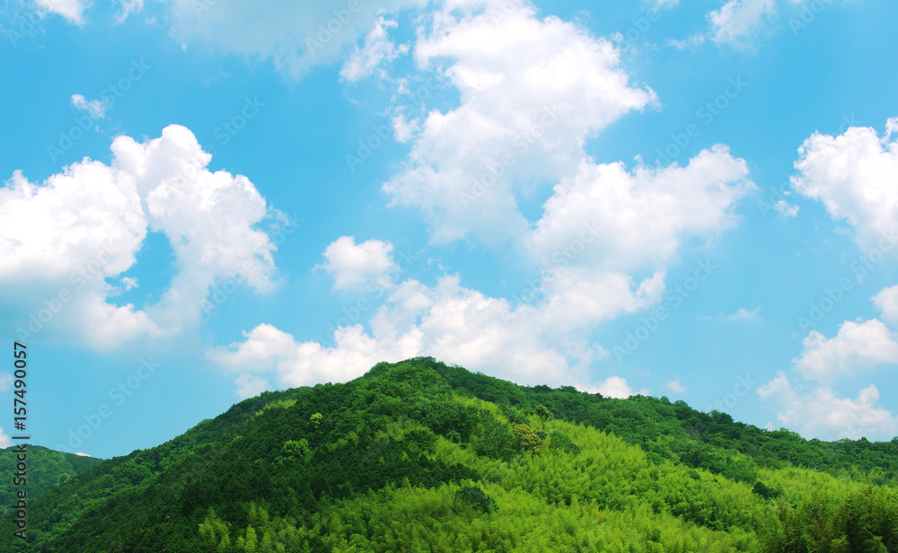 Mountain with blue sky Mountain with blue sky