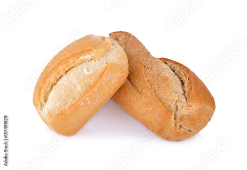 hard bread on white background