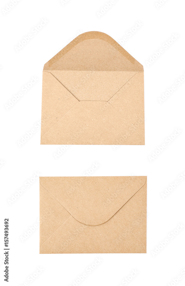 Envelope made of recycled paper