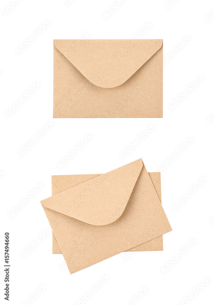 Envelope made of recycled paper