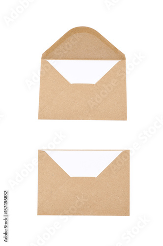 Envelope made of recycled paper