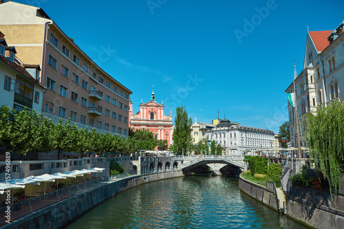 The Cityscape of the Slovenian capital Ljubljana