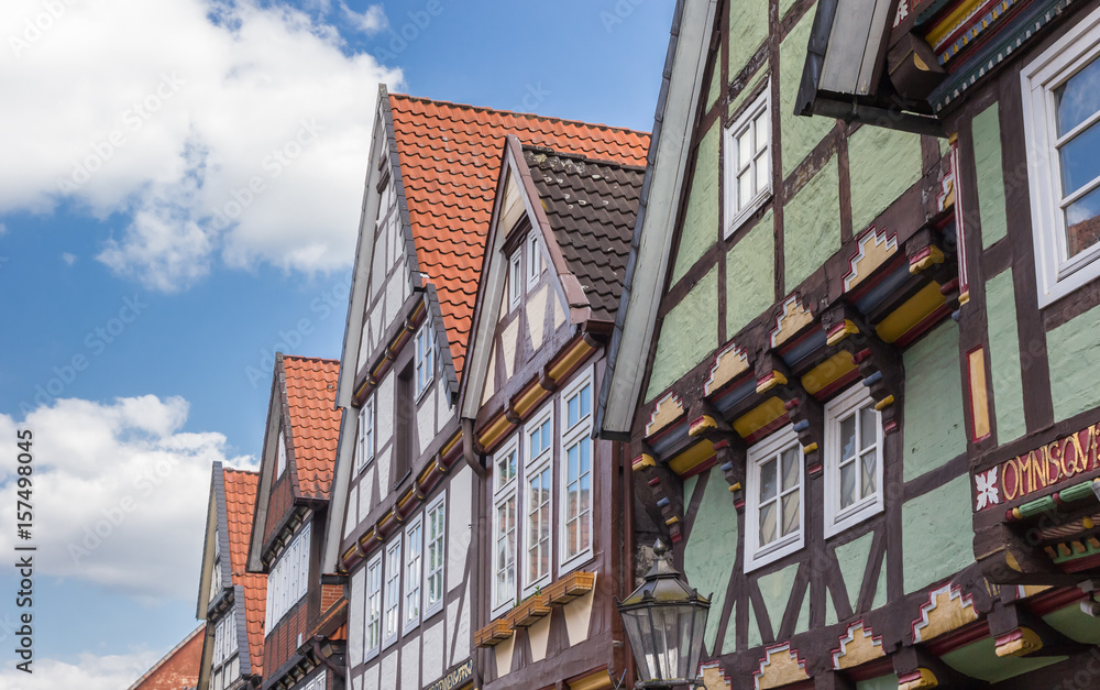 Historic buildings in the old town of Celle