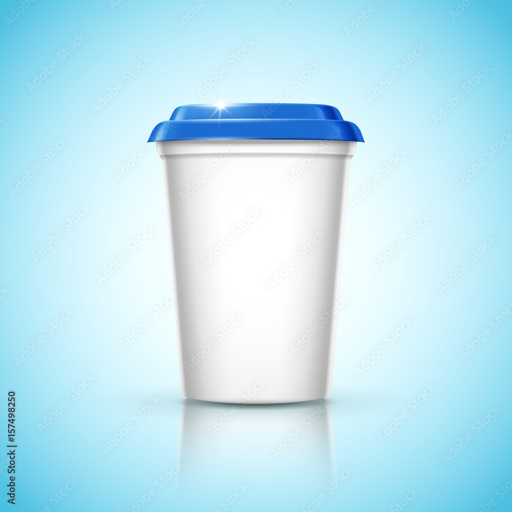 Obraz premium yogurt cup illustration