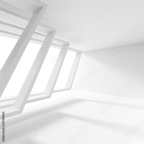 Fototapeta Naklejka Na Ścianę i Meble -  Minimal Office Interior Design. Creative Industrial Concept. 3d Render