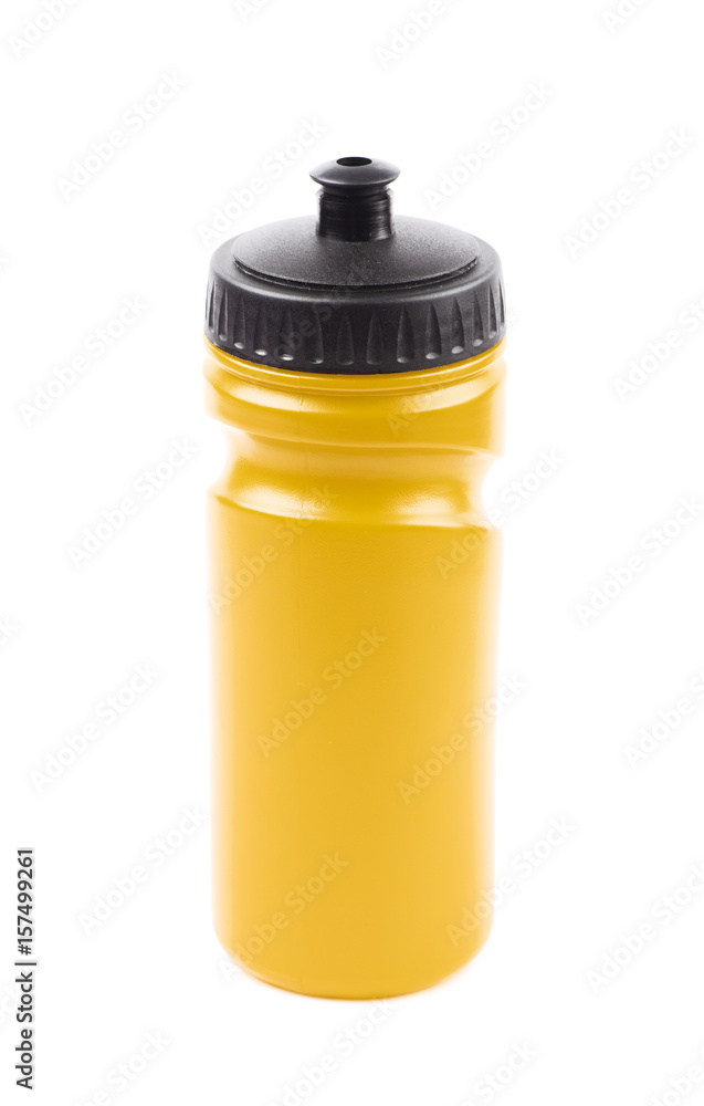 Plastic sport water bottle isolated Plastic sport water bottle isolated