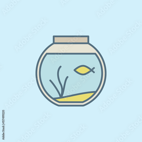 Round home aquarium icon