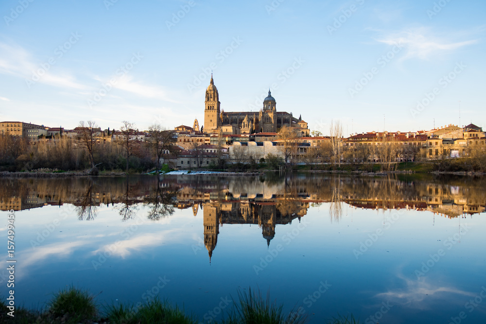 Salamanca, Spagna. Vista dal Rio Tormes