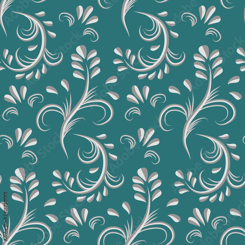 Ornate floral seamless pattern