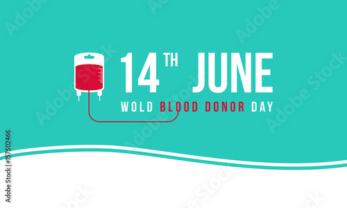 Vector flat world blood donor day