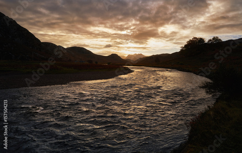 River Gruinard near the summit of An Teallach in the Scottish Highlands  Scotland  UK.