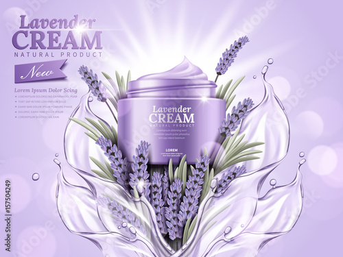 Lavender cream ads