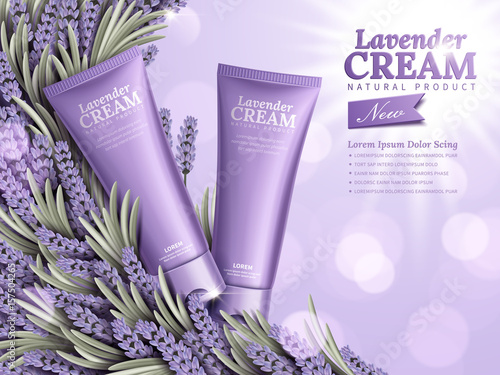 Lavender cream ads