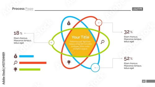 Atom Percentage Chart Slide Template